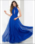Modest Royal Blue Prom Dresses with Halter Beadings New Arrival 2018 Long Prom Party Gowns